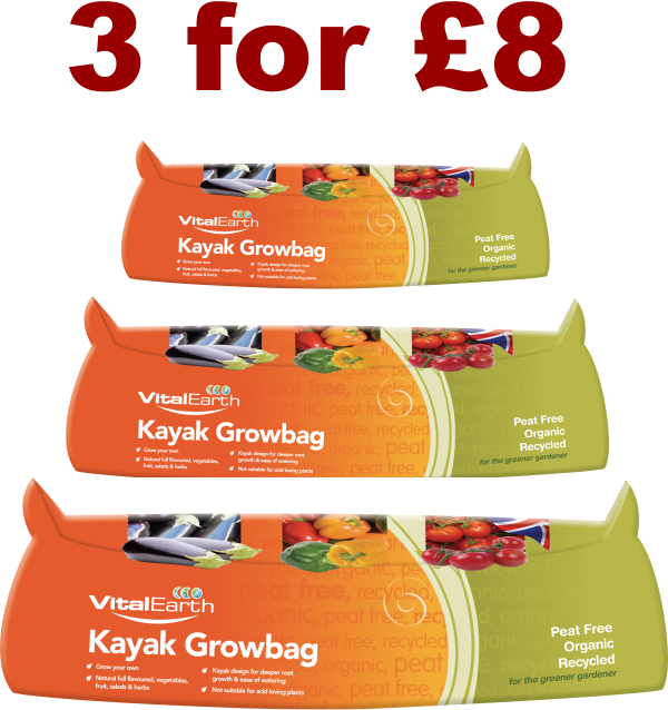 Kayak Growbag Peat Free, Organic, Recycled