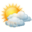 Partly cloudy