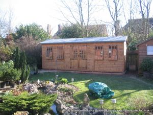 Heavy Duty Workshop Bespoke 24x8, 9Pane Georgian Windows and Doors.