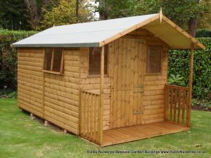 Deluxe Apex Bespoke 12x8, with 2'6 Verandah, Stable Door.