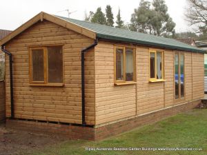 Heavy Duty Workshop Bespoke 30x10, Frech Doors, Double Glazed Joinery Windows, Felt Tiled Roof, T&Gv Lined & Insulated and Guttering.