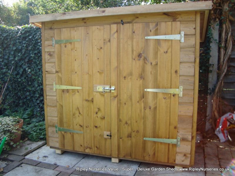 Tool Shed 4x2, Double Doors in High Side.
