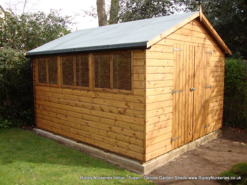 sheds apex & pent - photo albums - ripley nurseries