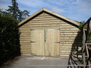 Heavy Duty Workshop 20x19, Double Garage Doors, Featheredge Cladding.