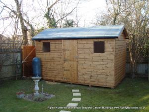 Heavy Duty Workshop Bespoke 14x8 with Stable Door.