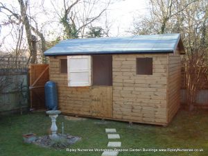 Heavy Duty Workshop Bespoke 14x8, Stable Door with Ply Lining and Insulation.