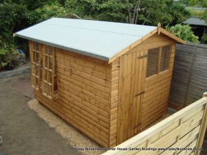 Petersham Summerhouse with partitioned rear shed compartment.