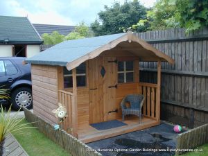 Hambledon Playhouse 6X4 with optional 2' Verandah.