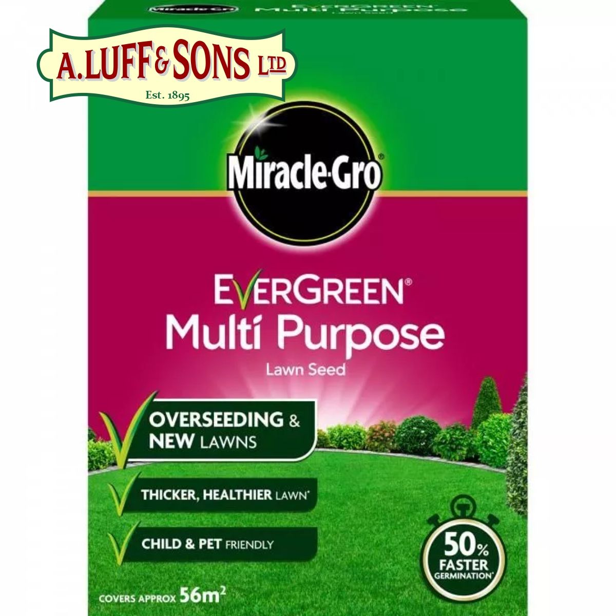 MiracleGro® EverGreen® Multi Purpose Lawn Seed 1.6Kg Ripley